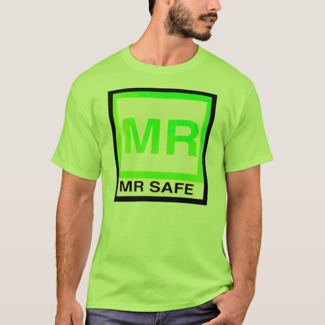 T-shirt Coffre-fort de résonance magnétique de "M. SAFE" (Devant)