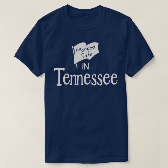 T-shirt Coffre-Fort Marqué Dans Le Tennessee (Design devant)