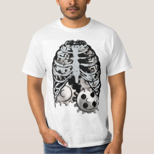 T-shirt Coffre punk de Steampunk avec des vitesses