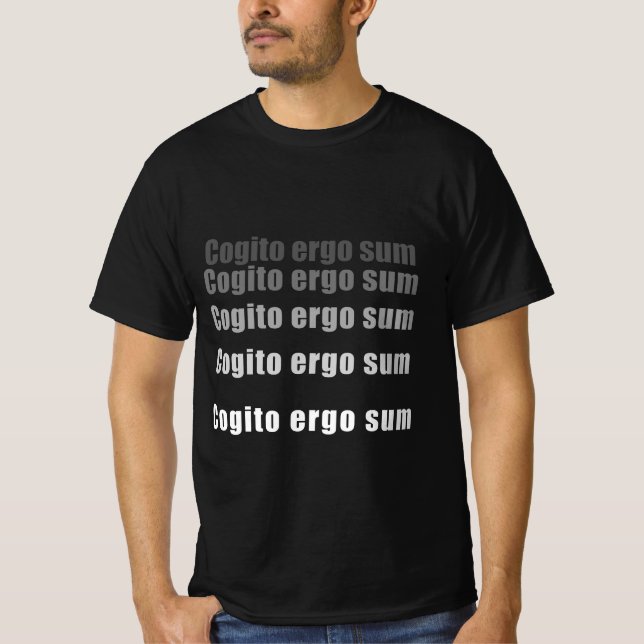 T-shirt Cogito Ergo Somme - Plain (Devant)