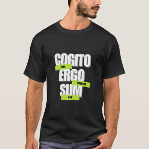 T-shirt Cogito Ergo Sum Dark Academia Classic Literbe Quo