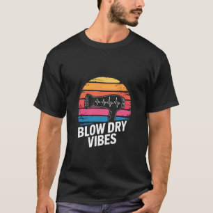 T-shirt Coiffeur au rythme du sèche-cheveux Vibes Rétro Co