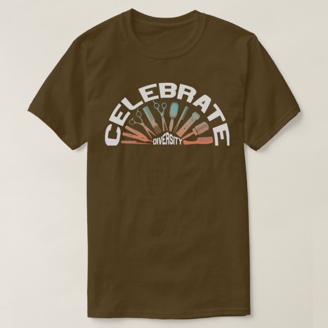 T-shirt Coiffeur Barbier Coupe de cheveux Ciseaux de cheve (Design devant)