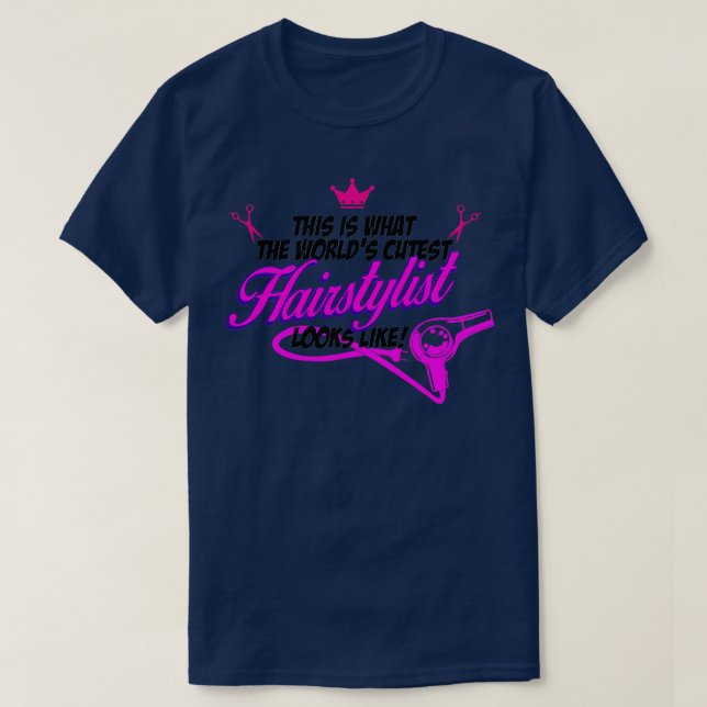 T-shirt Coiffeur coiffeur coiffeur styliste (Design devant)