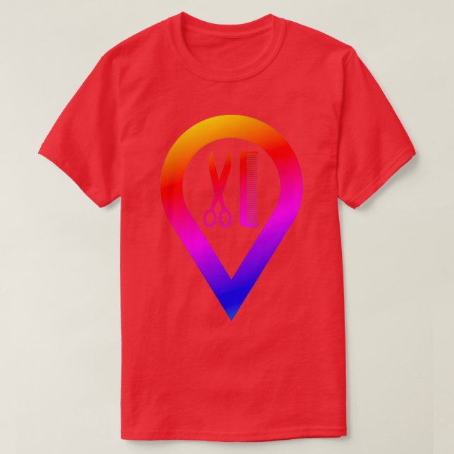 T-shirt Coiffeur coiffeur coupe cheveux beauté cadeau (Design devant)