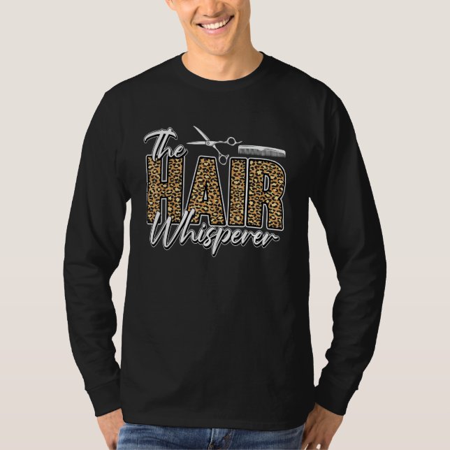 T-shirt Coiffeur Coiffure Salon de coiffure  Le Cheveu  (Devant)