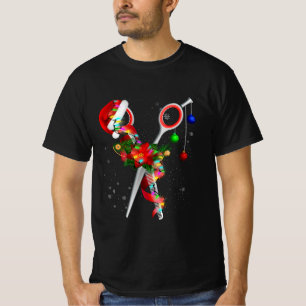 T-shirt Coiffeur de ciseau Père Noël Christmas Coiffeur St