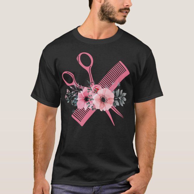 T-shirt Coiffeur Hair Styliste (Devant)