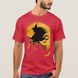 T-shirt Coiffeur Halloween Witch