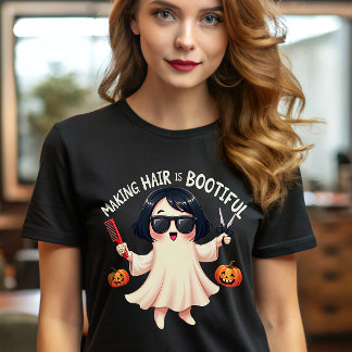 T-shirt Coiffeur mignon mais effrayant pour Halloween Fant