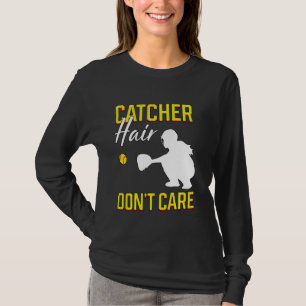 T-shirt Coiffeur Ne Se Soucie Pas Du Joueur Softball Field