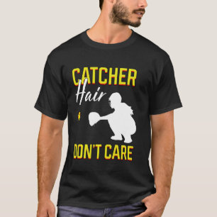 T-shirt Coiffeur Ne Se Soucie Pas Du Joueur Softball Field
