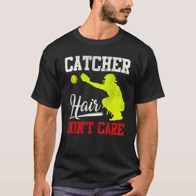 T-shirt Coiffeur ne s'en fiche pas - Filles de catcher de  (Devant)