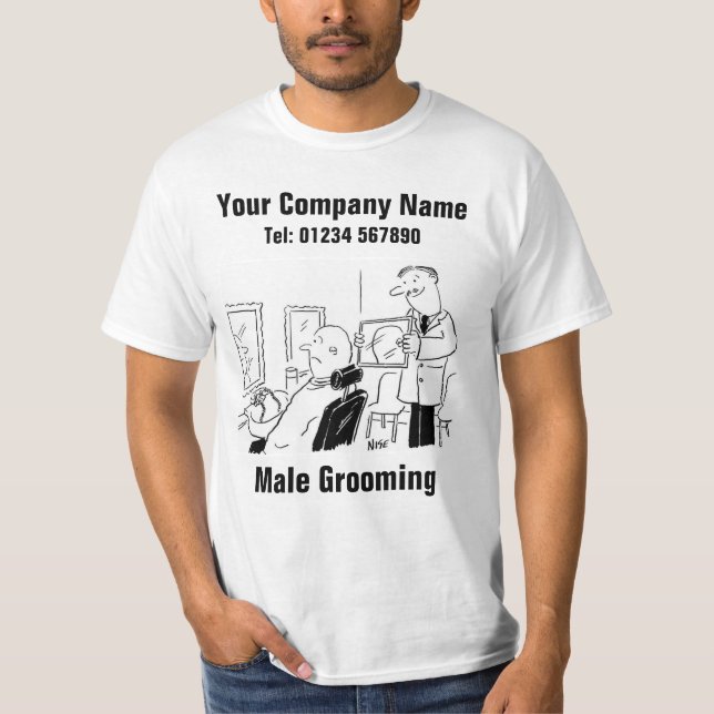 T-shirt Coiffeur pour hommes ou barbier (Devant)
