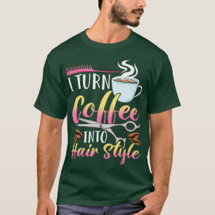 T-shirt Coiffeur Salon Coiffeur Styliste Ciseaux Cheveux