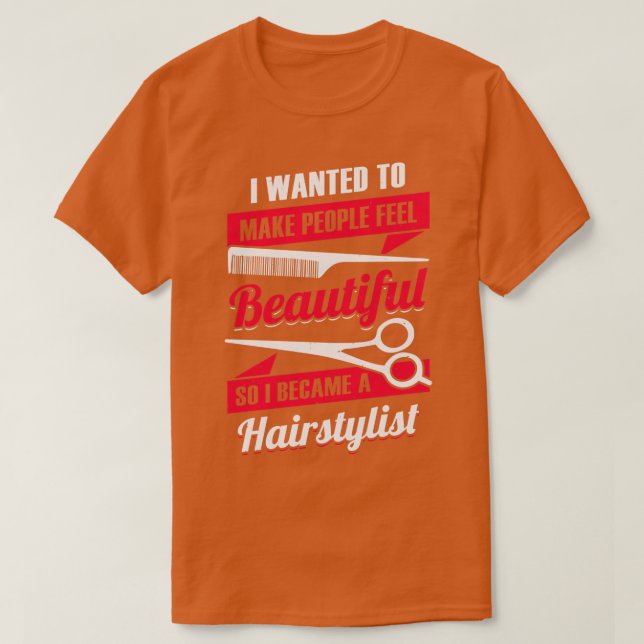 T-shirt Coiffeur Salon de coiffure Coiffeur Cadeau (Design devant)