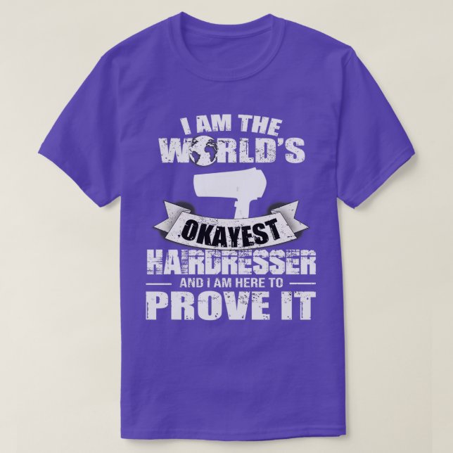 T-shirt Coiffeur Salon des cheveux Coiffeuse coiffeuse coi (Design devant)