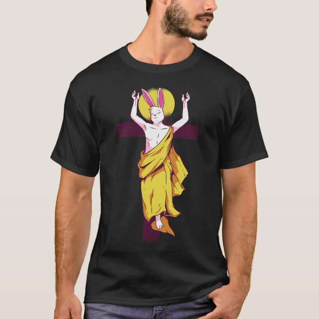T-shirt Coiffeur squelette avec ailes d'ange. (Devant)