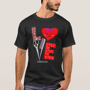 T-shirt Coiffeur Valentines Jour Coiffeur LOVE Scisso