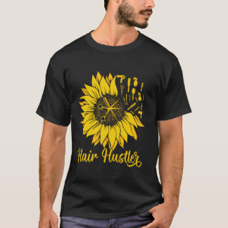 T-shirt Coiffeuse Coiffeuse Hustler Tournesol femmes coiff