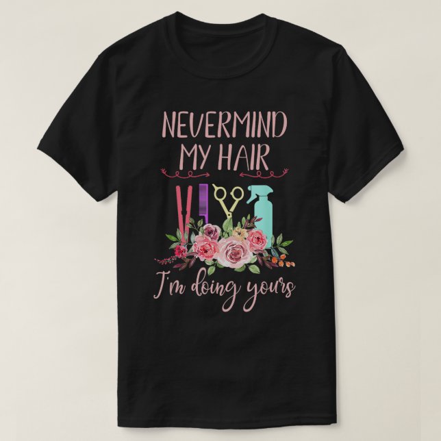 T-shirt Coiffeuse Dye Salon femmes coiffeuse cadeaux (Design devant)