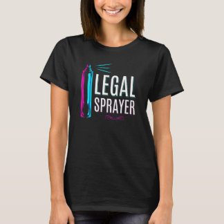 T-shirt Coiffeuse pour femmes Spray de laque Pulvérisateur