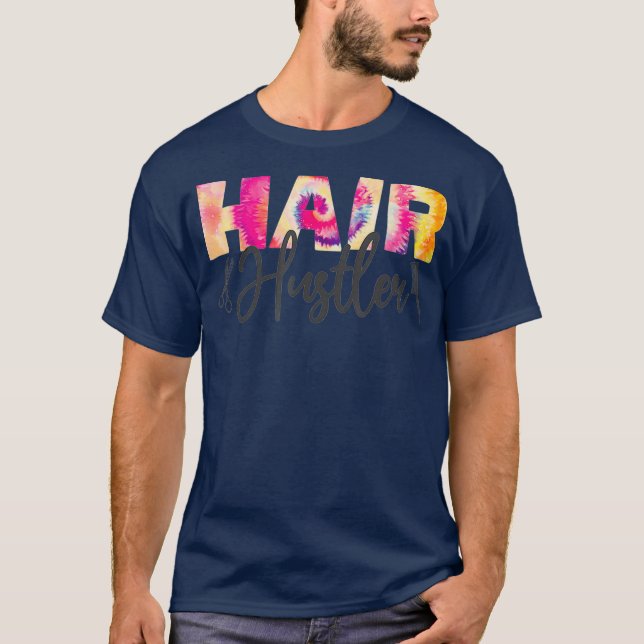 T-shirt Coiffeuse Stylo Coiffeuse Coiffeuse Hustler Tie Dy (Devant)