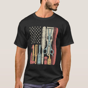 T-shirt Coiffeuse Stylo Coiffeuse Salon Barber Rhinestone