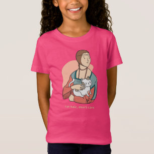 T-Shirt Coiffure de chat ne se soucient pas mignon Leonard