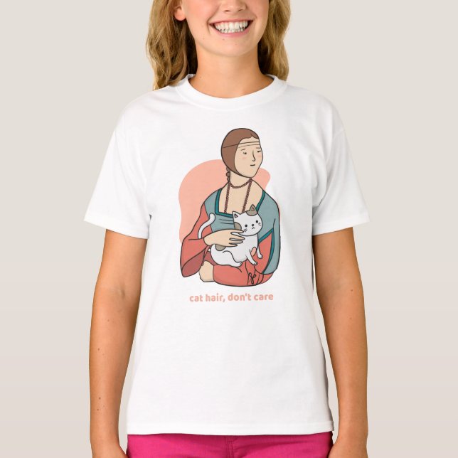 T-shirt Coiffure de chat pas d'importance mignon Leonardo  (Devant)