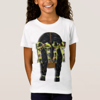 T-Shirt Coiffure Nattes tressées avec rubans