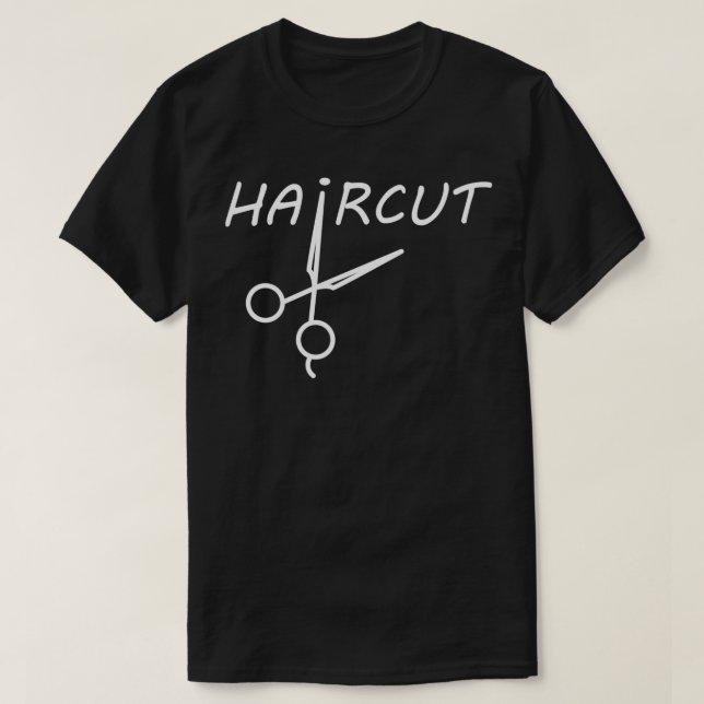 T-shirt coiffure noire (Design devant)