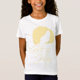 T-Shirt Coiffure noire naturelle L'amour est dans les ch