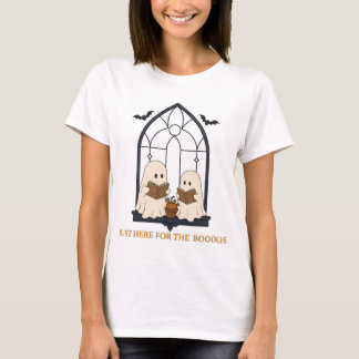 T-shirt Coin de lecture fantôme cosy Halloween
