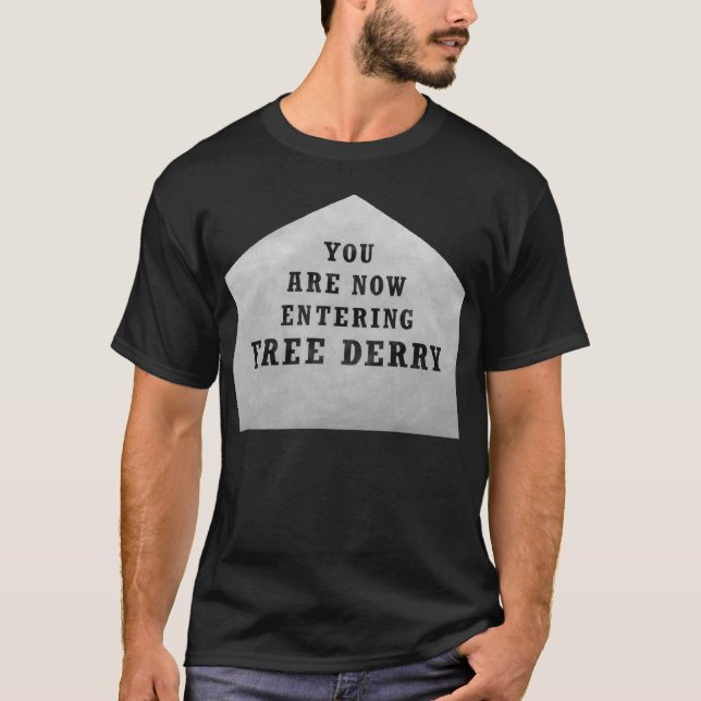 T-shirt coin derry libre (Devant)