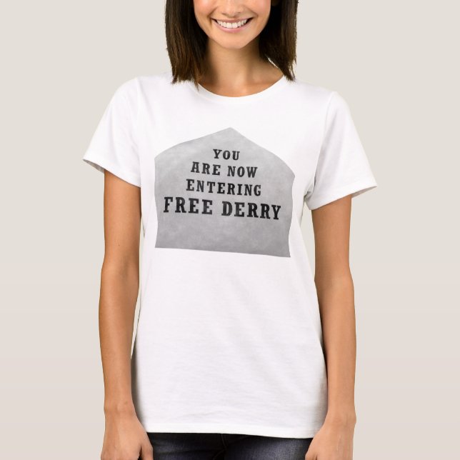 T-shirt coin derry libre (Devant)