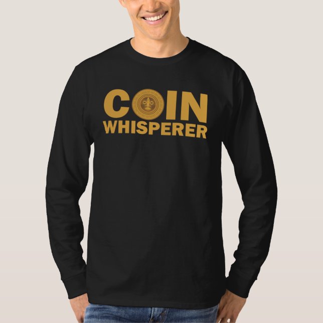 T-shirt Coin Whisperer Treasure Metal detecting (Devant)