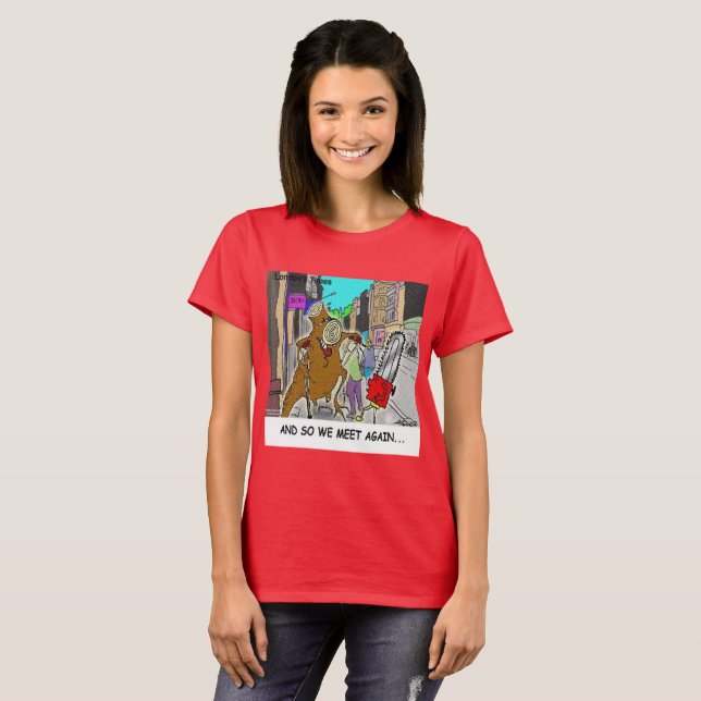 T-shirt Coincé : Chainsaw Vs Tree bande dessinée drôle (Devant entier)