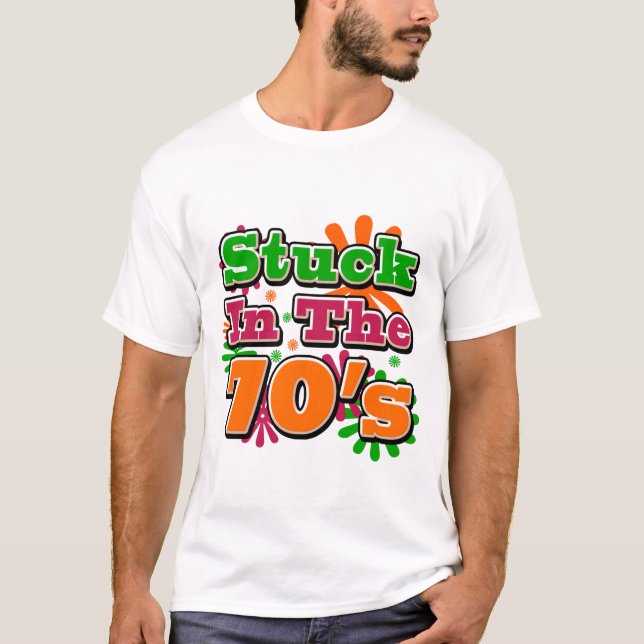 T-shirt Coincé dans les années 70 (Devant)
