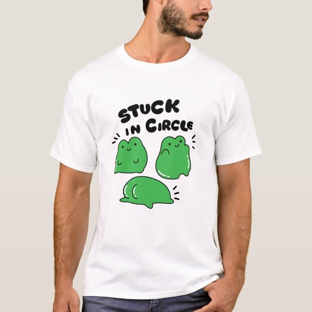 T-shirt Coincé en cercle avec crapaud (Devant)