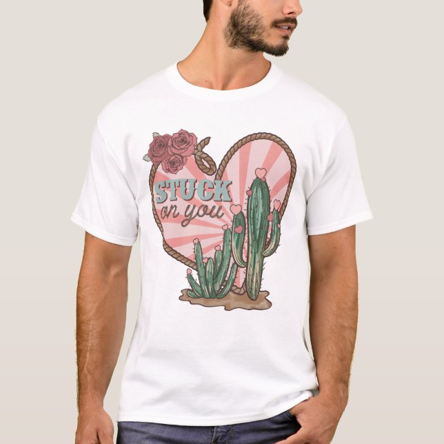 T-shirt Coincé Sur Vous Drôle Cactus (Devant)