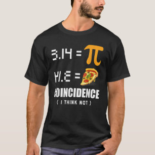 T-shirt Coïncidence du symbole de tarte du jour de Pi 3.14