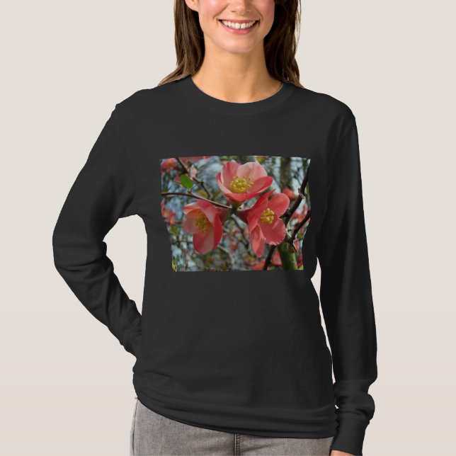 T-shirt Coing de floraison - Chaenomeles speciosa (Devant)