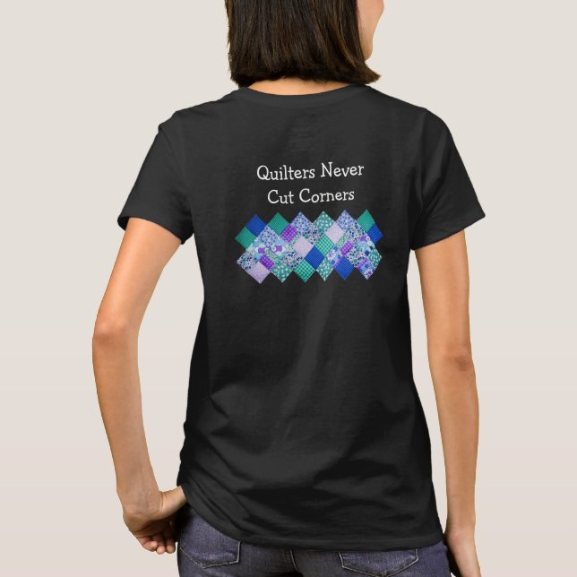 T-shirt Coins de courtepointe (Dos)