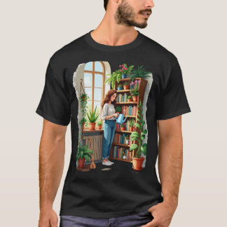 T-shirt Cointe de maman jardinage - Bibliothèque de jardin