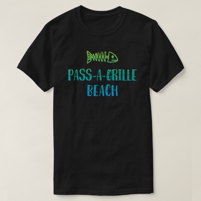 T-shirt Col A Cricket Beach Floride  (Design devant)