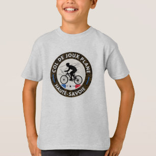 T-shirt Col de Joux Plane Français Alpes visite à vélo