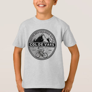 T-shirt Col de Vars Français Alpes visite à vélo
