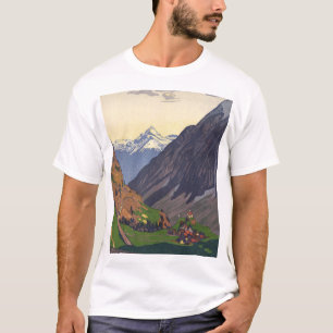 T-shirt col du Gotthard dans les Alpes