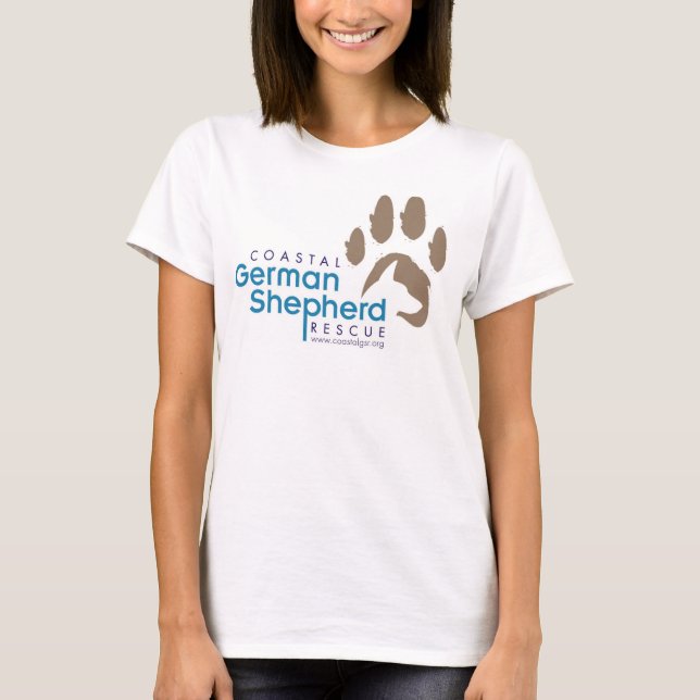 T-shirt col en V pour femmes (Devant)